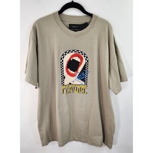 Feature Love Me To Death Shirt Men's XL Khaki Graphic Tee